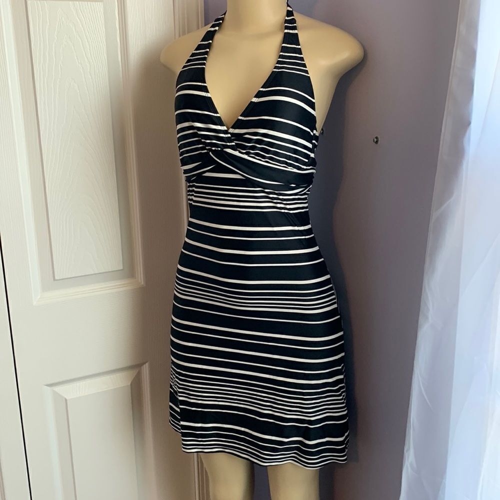 Athleta Swim Swimdress Dress Skirt Swimsuit black